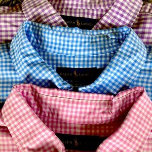 Ralph Lauren 3pk men’s 3XB 100% cotton dress shirt